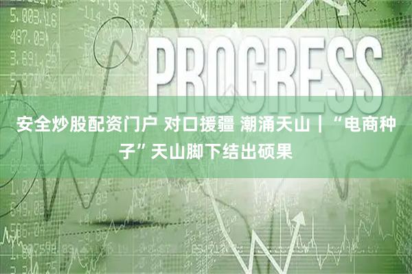 安全炒股配资门户 对口援疆 潮涌天山｜“电商种子”天山脚下结出硕果